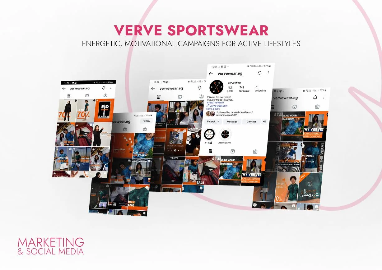 Verve Sportswear Marketing & Social project by Qbit Studio