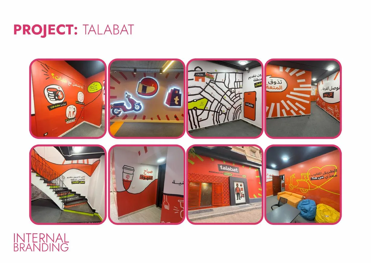 Talabat internal branding portfolio