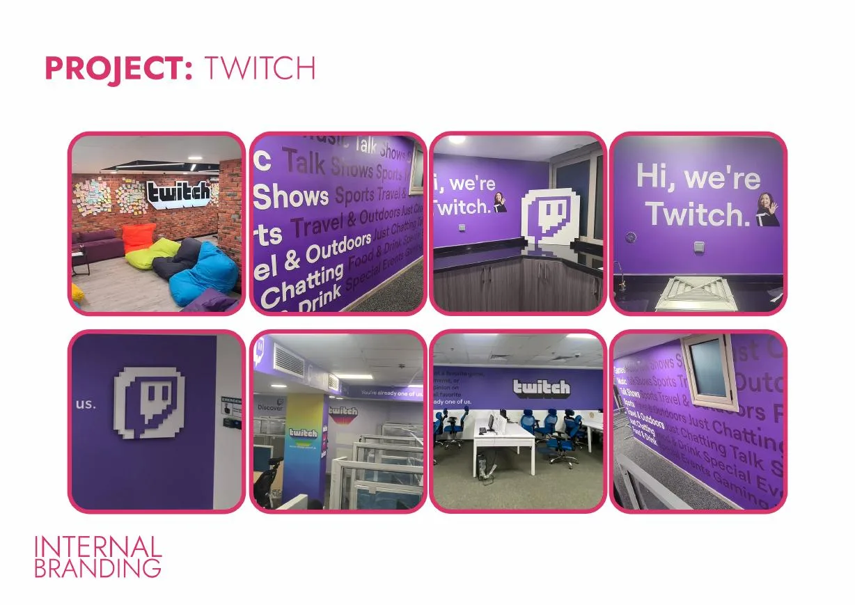 Twitch Internal Branding project by Qbit Studio