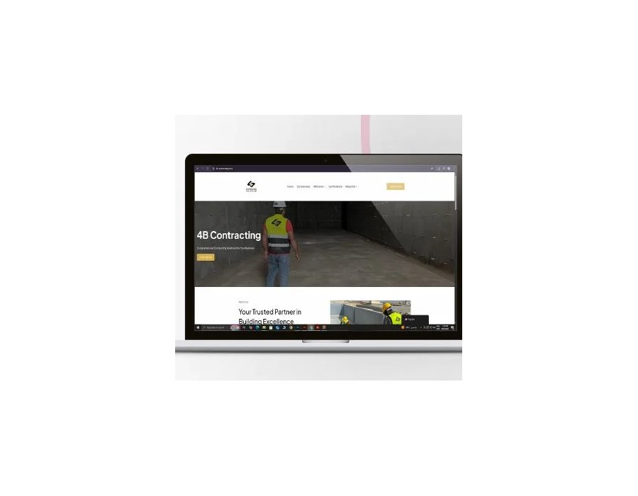 4B Contracting Website Creation project by Qbit Studio