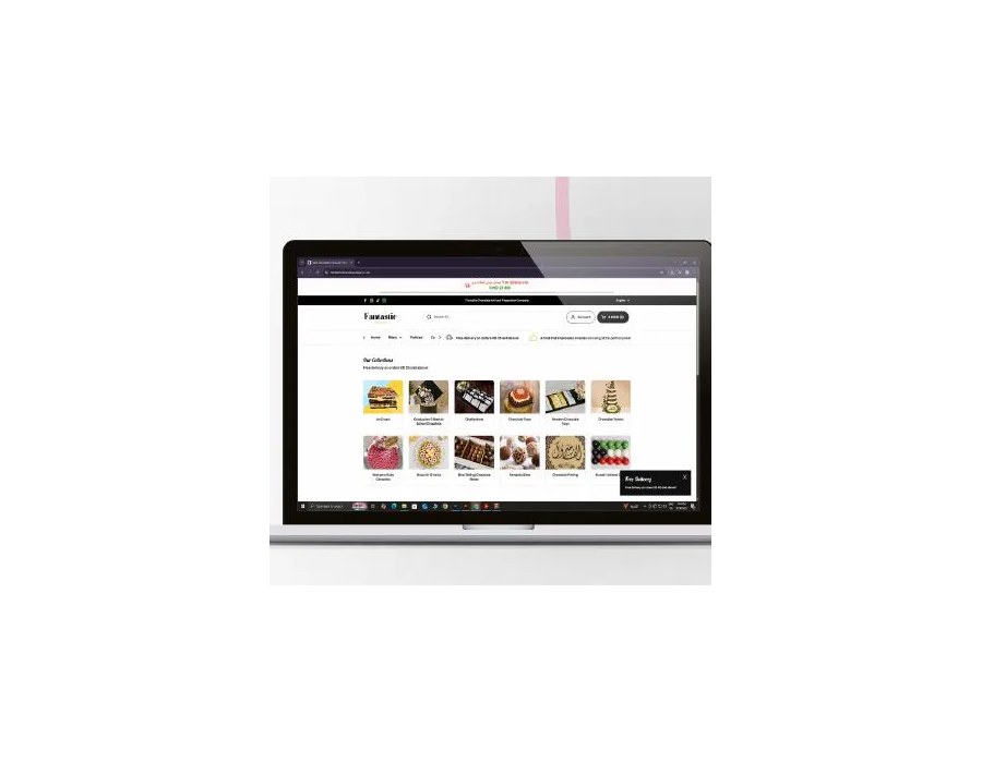 Fantastic Chocolate Website Creation project by Qbit Studio